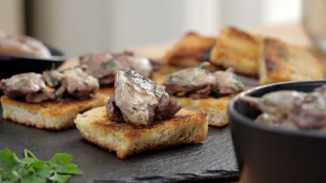 Bruschettas de Codorniz