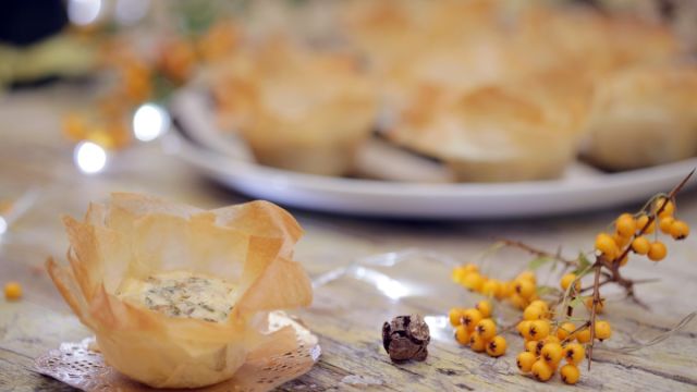 Mini Quiches de Cogumelos com Bacon e Champagne