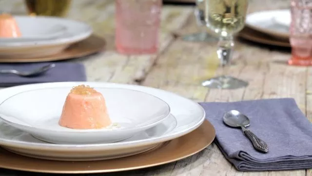 Bavaroise de Papaia com Caviar de Mel