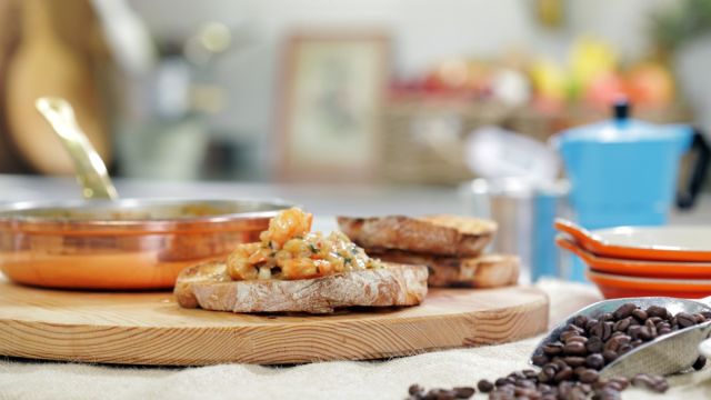 Camarões com Molho de Café