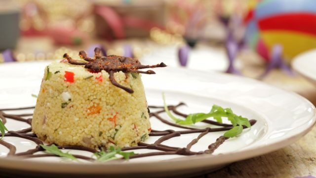 Pudins de Couscous com Legumes