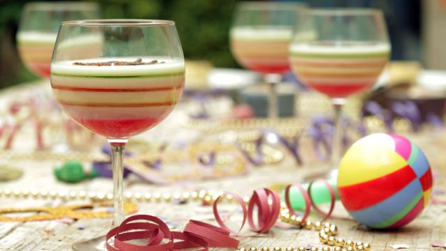 Gelatina Colorida com Gin