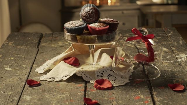 Muffins de beterraba e amêndoa