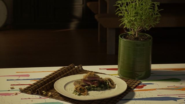 Filete de atum em crosta de pistácio