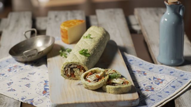 Rolo de Frittata com Legumes