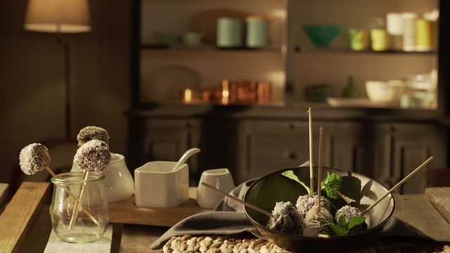 Caracóis com Creme de Chocolate