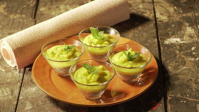 Pudim de Sementes de Chia e Manga