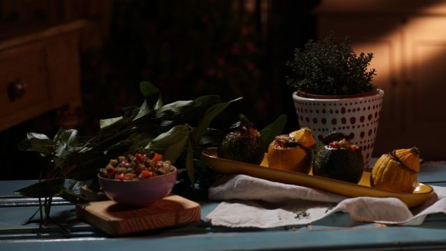Courgette Recheada com Ratatouille