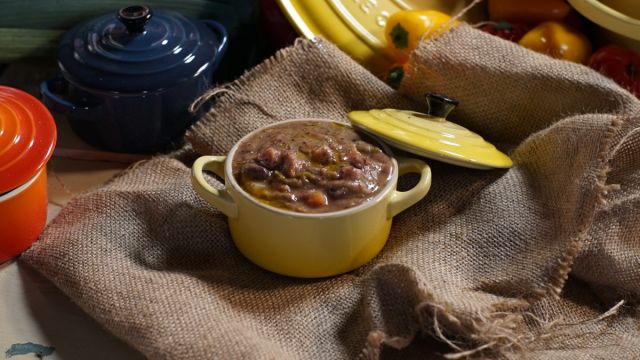 Sopa de feijão vermelho