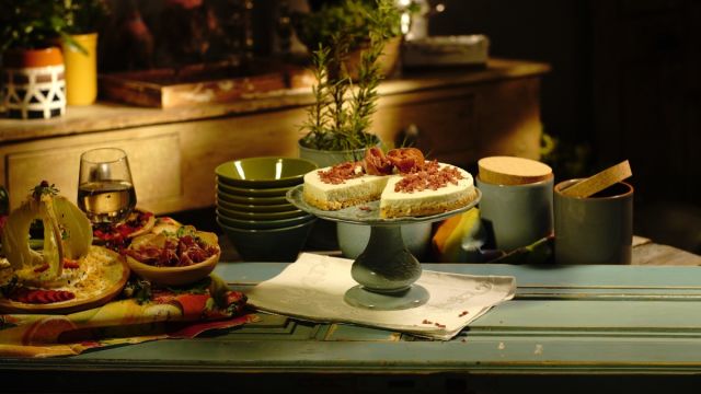 Cheesecake de Meloa com Presunto