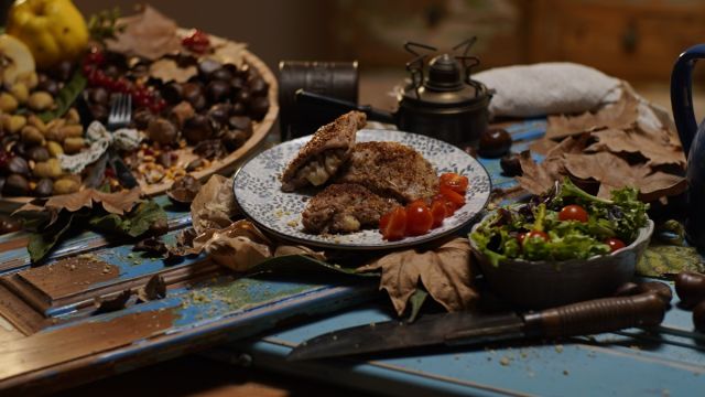 Cordon-Bleu de Porco com Castanhas