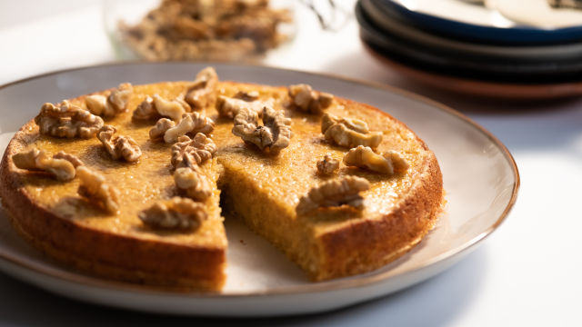 Bolo de Requeijão, Canela e Nozes