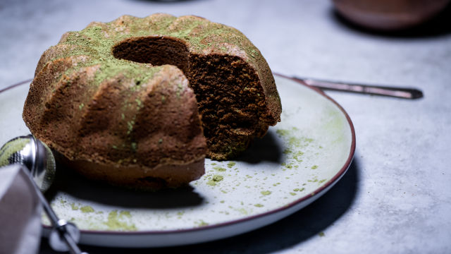 Bolo de Chá Matcha