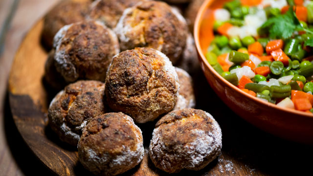 Croquetes de Frango e Curgete