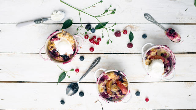 Pudim de Pão com Fruta