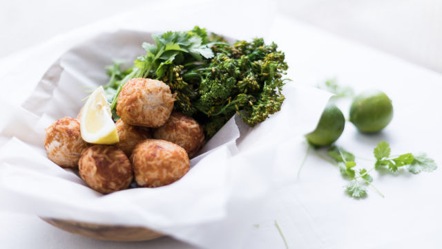 Bolinhas de Batata-Doce com Capa de Basmati