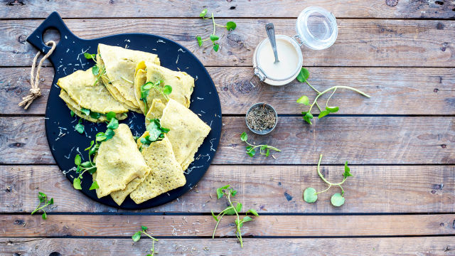 Crepes de Grão Árabes