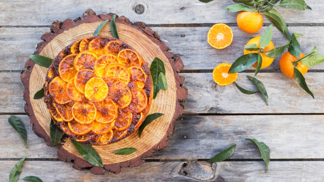 Bolo de Clementina Invertido