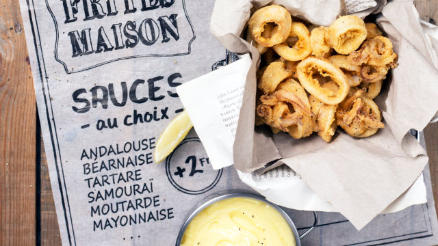 Calamares Andalusos com Maionese de Limão