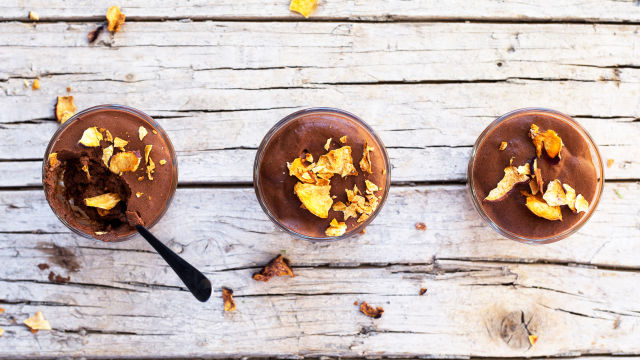 Mousse de Aquafaba e Chocolate