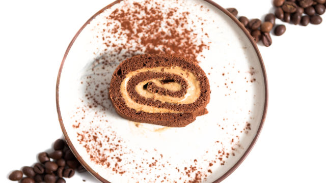 Torta de Cacau e Café com Calda de Limão