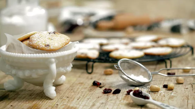 Bolachas de Manteiga com Pistachios e Arandos
