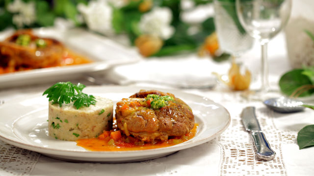 Ossobuco com Puré de Inhame