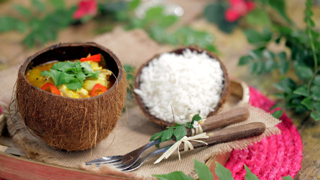 Caril de Garoupa com Coco