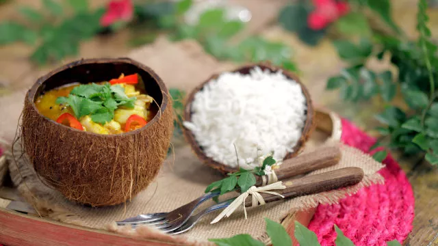 Caril de Garoupa com Coco