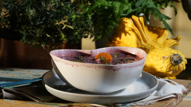 Sopa de Trigo Sarraceno e Carne