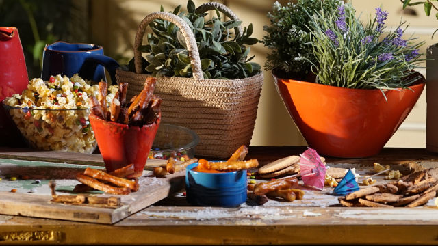 Sticks de Bretzel com Ketchup Caseiro