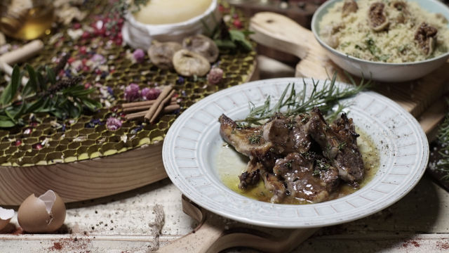 Costeletas de borrego douradinhas