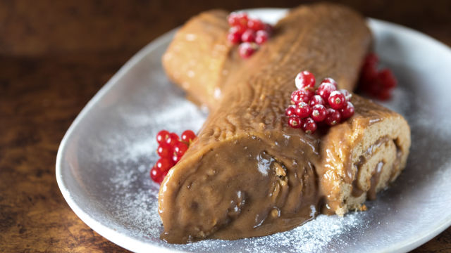 Tronco de Natal de Castanhas e Caju