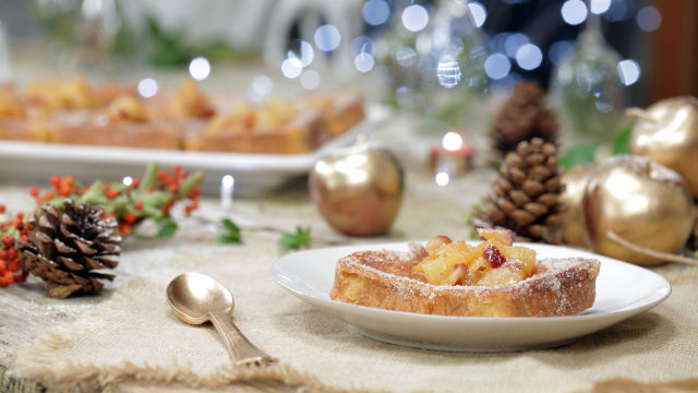 Fatias Douradas com Maçã e Canela