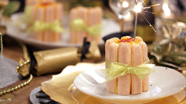 Mini Charlottes de Manga com Pérolas de Vinho do Porto