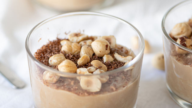 Arroz Doce Crocante de Avelã (sem glúten)