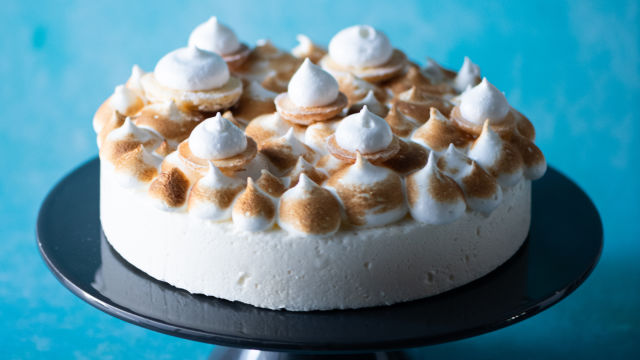 Tarte Merengada de Gelado de Iogurte de Cabra