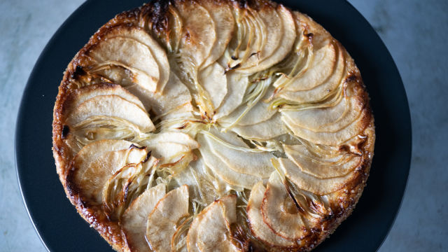 Tarte Fina de Maçã e Funcho