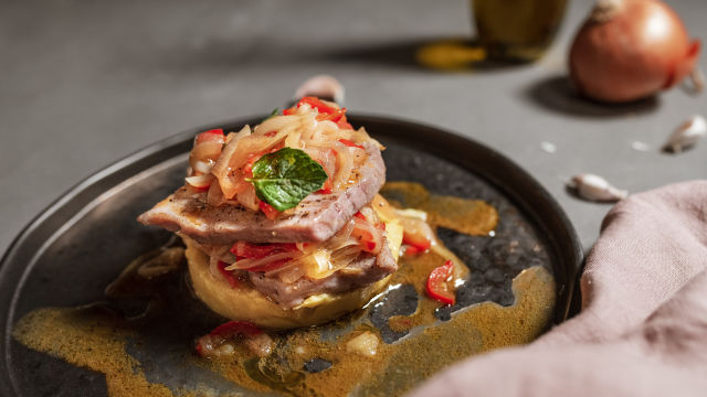 Bifes de Atum de Cebolada | Faro