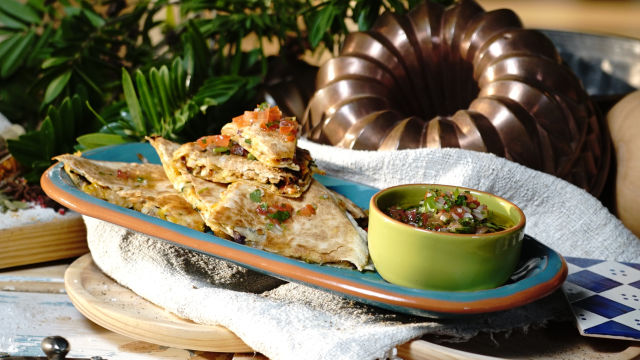 Quesadillas com Molho Pico de Gallo