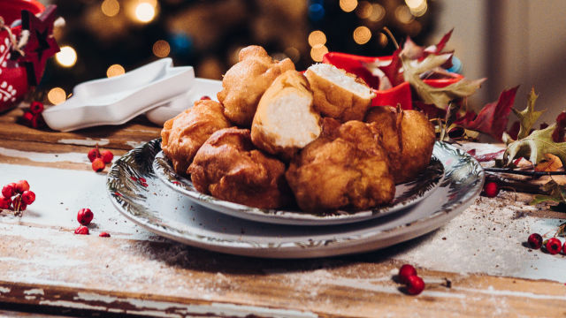 Sonhos de Bacalhau Recheados