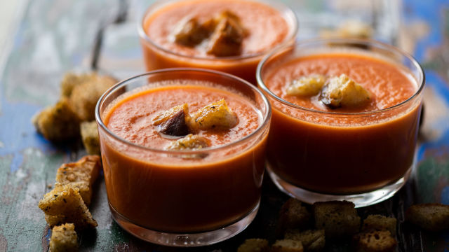 Gaspacho de Tomate e Melancia