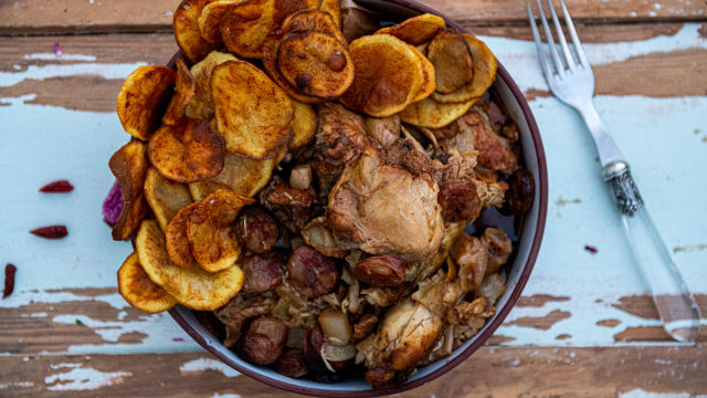 Frango na Púcura à Moda de Alcobaça