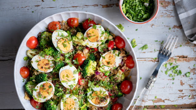Salada de Lentilhas com Ovo