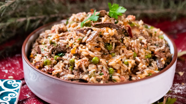 Arroz de Lebre com Ervas Aromáticas