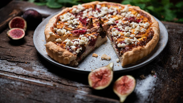 Quiche de Figos e Queijo