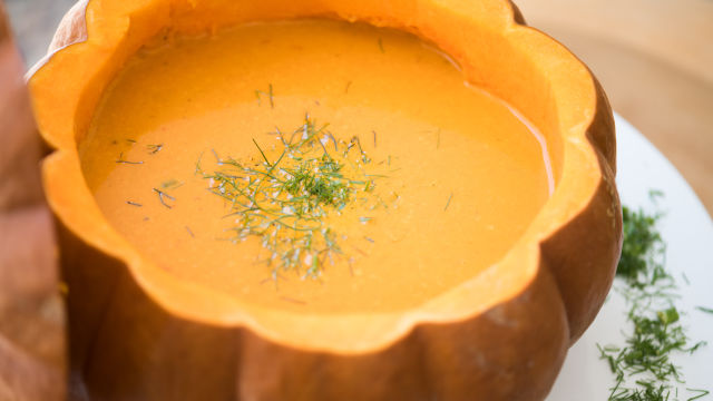 Sopa em Casca de Abóbora