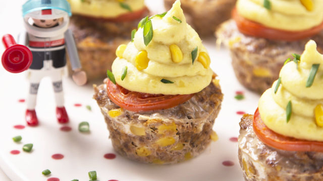 Muffins de Carne Picada com Ovo Surpresa