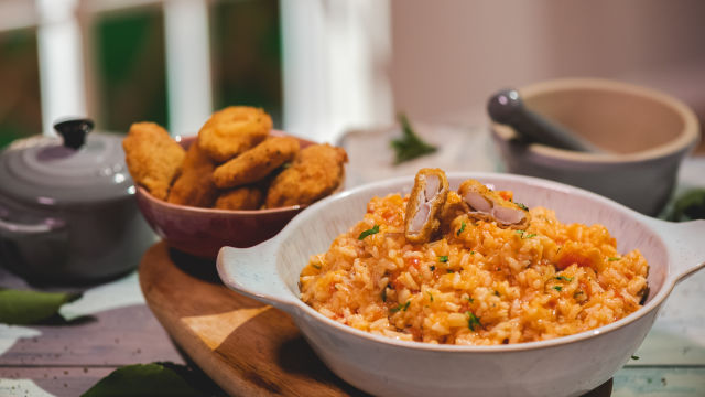 Línguas de Bacalhau com Arroz das Mesmas