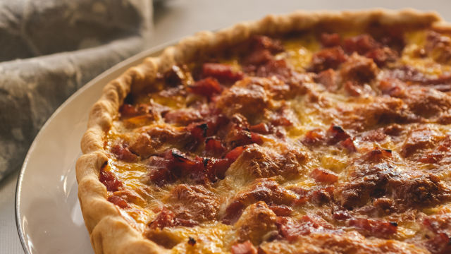 Quiche de Frango e Ananás